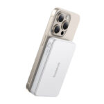 "Baseus Airpow2 Qi2" magnetinis nešiojamas įkroviklis (powerbank)10000 mAh 22,5 W (baltas)