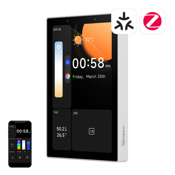 SONOFF NSPanel Pro 120 išmanusis valdymo pultas su "WiFi/Bluetooth/ZigBee" (baltas)