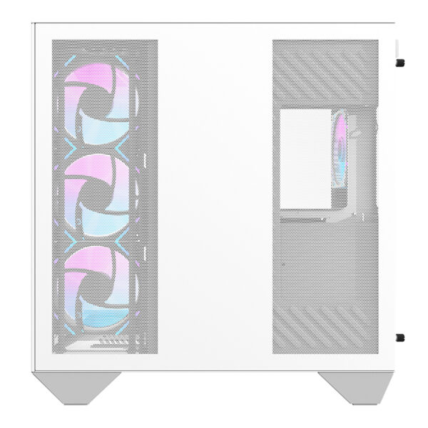 Darkflash DY470 kompiuterio korpusas (baltas) + 4 ventiliatoriai + GPU laikiklis