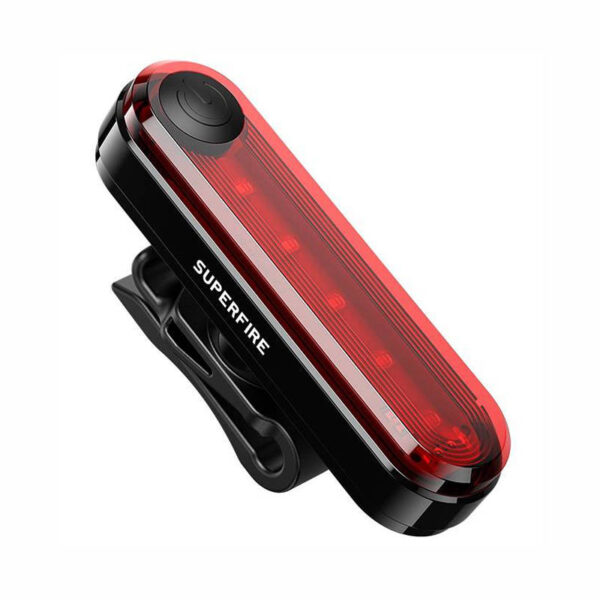 Galinis dviračio žibintas "Superfire BTL01", USB, 230 mAh