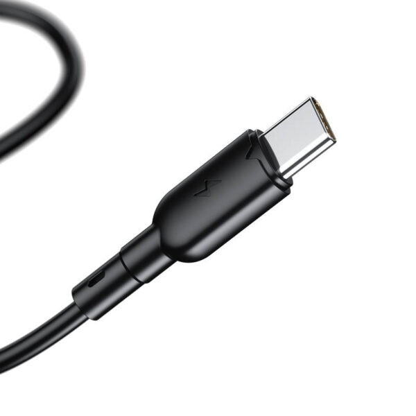 25539_3 USB ir USB-C kabelis VFAN X11, 3A, 1 m (juodas)