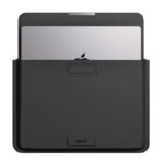 INVZI odinis dėklas su stovo funkcija, skirtas "MacBook Pro/Air" 13"/14" (juodas)