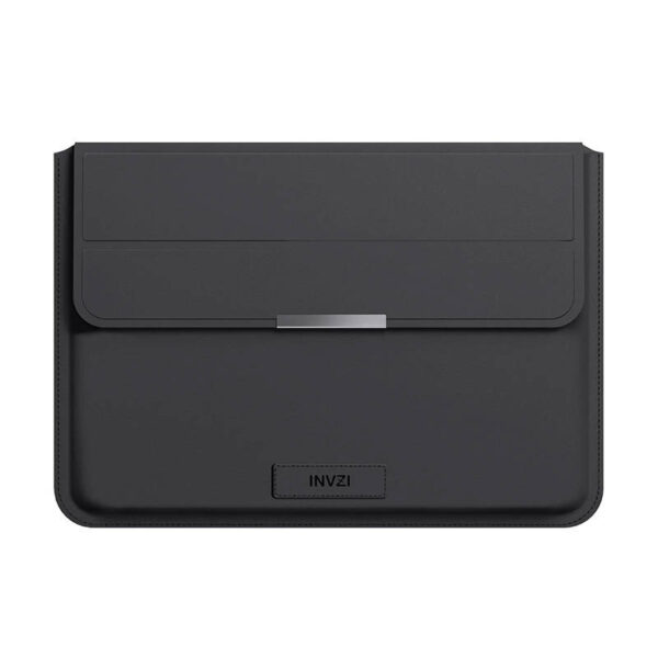 INVZI odinis dėklas su stovo funkcija, skirtas "MacBook Pro/Air" 13"/14" (juodas)