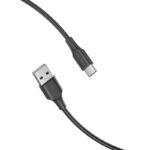 USB 2.0 į USB-C kabelis Vention CTHBD 3A, 0,5 m, juodas
