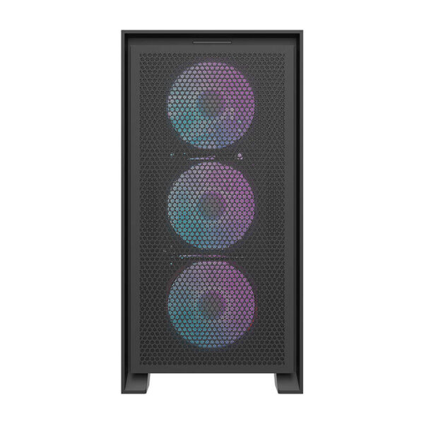37701_2 "Darkflash DRX70 MESH" kompiuterio korpusas (juodas) + 4 RGB ventiliatoriai
