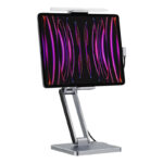 Jungčių stotelė su stovu planšetiniam kompiuteriui/iPad, INVZI, MH03, MagHub, 3x USB-C, 2x USB-A